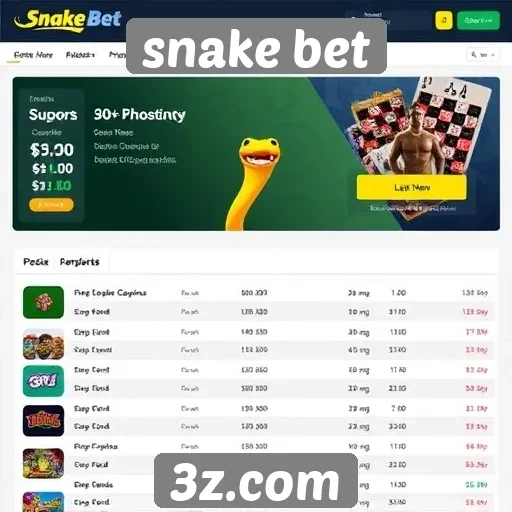 snake bet - Análise das funcionalidades do site de jogos Snake Bet